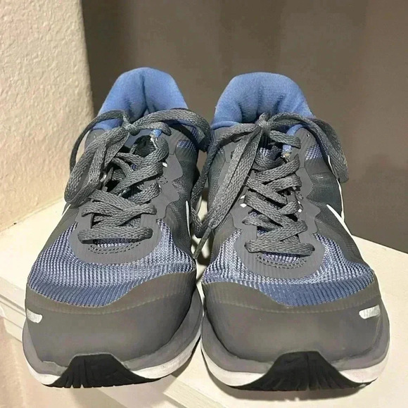Nike Womens Dual Fusion X2 819318-002 Gray Blue Running Shoes Sneakers Size 7 - Picture 4 of 9